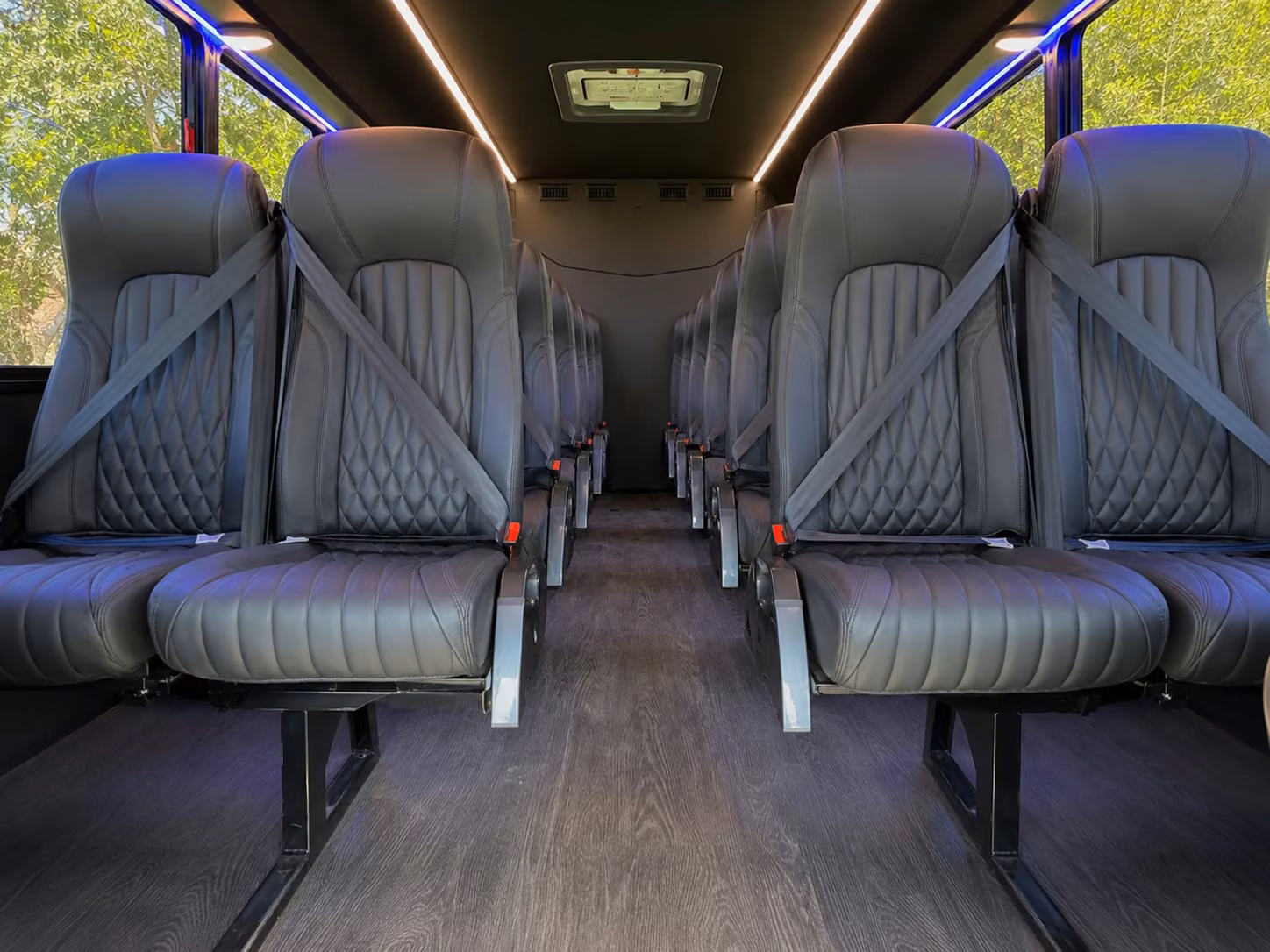 15 passenger minibus inside